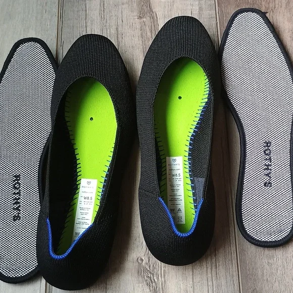 Rothy's “ The Square Toe“ Black Women's Flats NWOT Size 8.5 - Picture 5 of 5